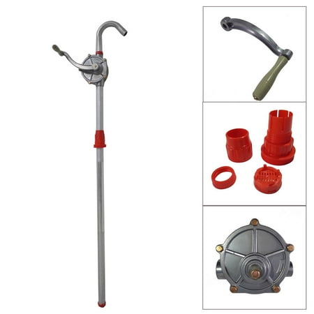 Fuel Supply Pump Zimtown 10 GPM Hand Crank Fuel Pump, Rotary Manual Operated Diesel Transfer Pump Priming Dispenser,for Oils, Fuels, Gasoline, Kerosene and Diesel, Great Use on Barrels, Drums and Small Tanks ()