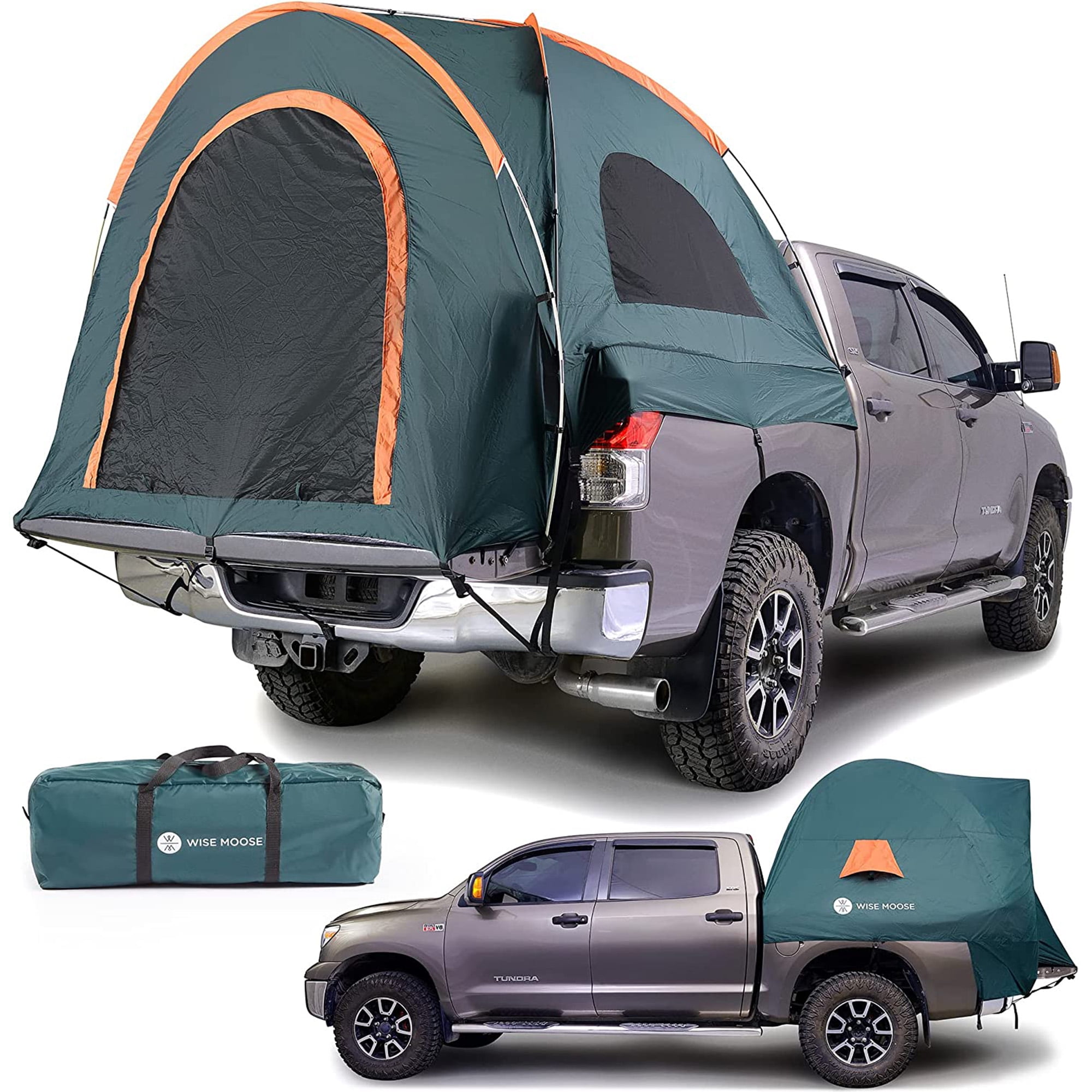Wise Moose Truck Tent - Waterproof & Windproof 6.3x6.6 ft Truck Bed for  Camping