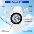 thumbnail image 5 of SKMEI Digital Watch Outdoor Sport Multifunction Watches Waterproof Chronograph with Alarm Luminous for Teens Students Ages 5-16, 5 of 9