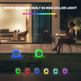 thumbnail image 5 of Smart Bluetooth Speakers with Colorful Lights , Outdoor Waterproof Speaker for Pool Garden and Outdoor Activities, Solar-Powered, Build in App Control,TWS Paring, 5 of 8