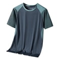 thumbnail image 3 of Mens T-Shirts Short Sleeve Pack Crew Neck Casual Shirt Vintage Undershirt Tee Tops Bulk Summer Casual Plain Short Sleeve (Grey,XXXL), 3 of 4