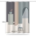 thumbnail image 6 of Shower Curtain, Fabric Shower Curtain Liner Abstract Pattern Polyester Shower Stall Curtain with 12 Hooks for Home Hotel Machine Washable Curtain Waterproof Bathroom Shower Curtain(72" X 72"), 6 of 6