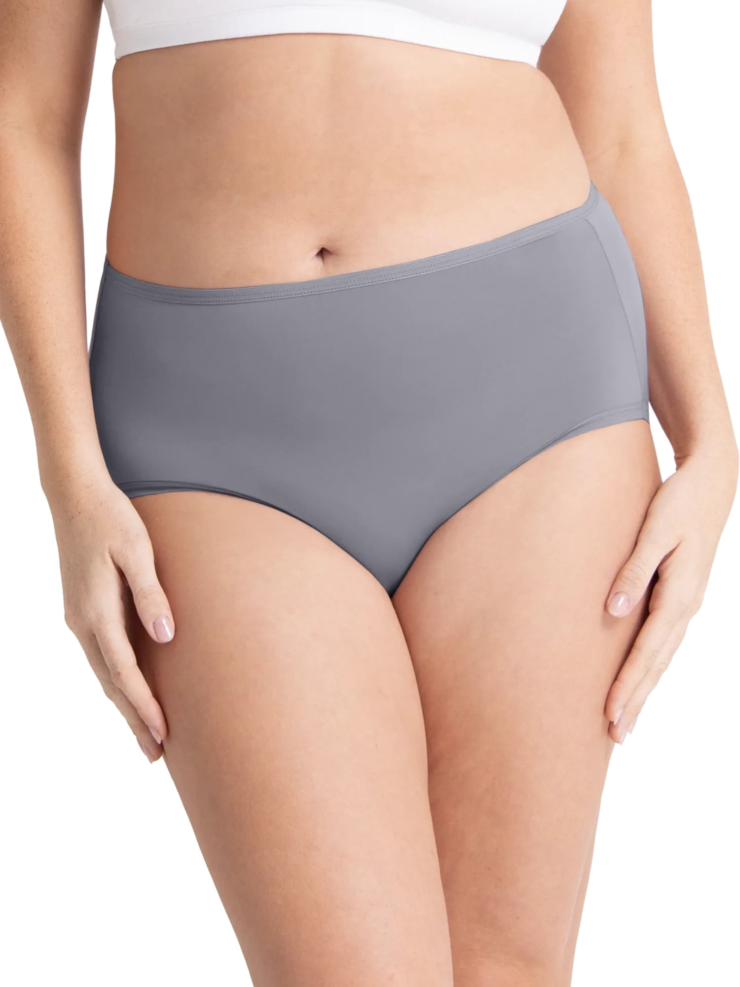Fruit of the Loom Women's Microfiber Underwear, Smooth No Panty Lines, 6-Pack, Sizes S-3XL