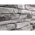 thumbnail image 2 of 3d Decorative Pvc Plastic Wallboard, Gray Ceramic Tile - 0.45 * 6m, One Roll, 2 of 5