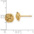 thumbnail image 4 of 14K Yellow Gold Polished Love Knot Post Earrings (Width 7.6) (Length 7.6) - Jbsp, 4 of 5