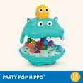 thumbnail image 6 of Battat Party Pop Hippo Ball Popping Toy with 18 Colorful Balls, Baby and Toddler Toys, 6 of 12