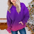 thumbnail image 2 of KPOPLK Toddler Girls Sweatshirt Long Sleeve Hooded Teen Kids Pullover Fall Casual Tops Hoodie Solid Color Clothes Dark Purple,Size 150, 2 of 5