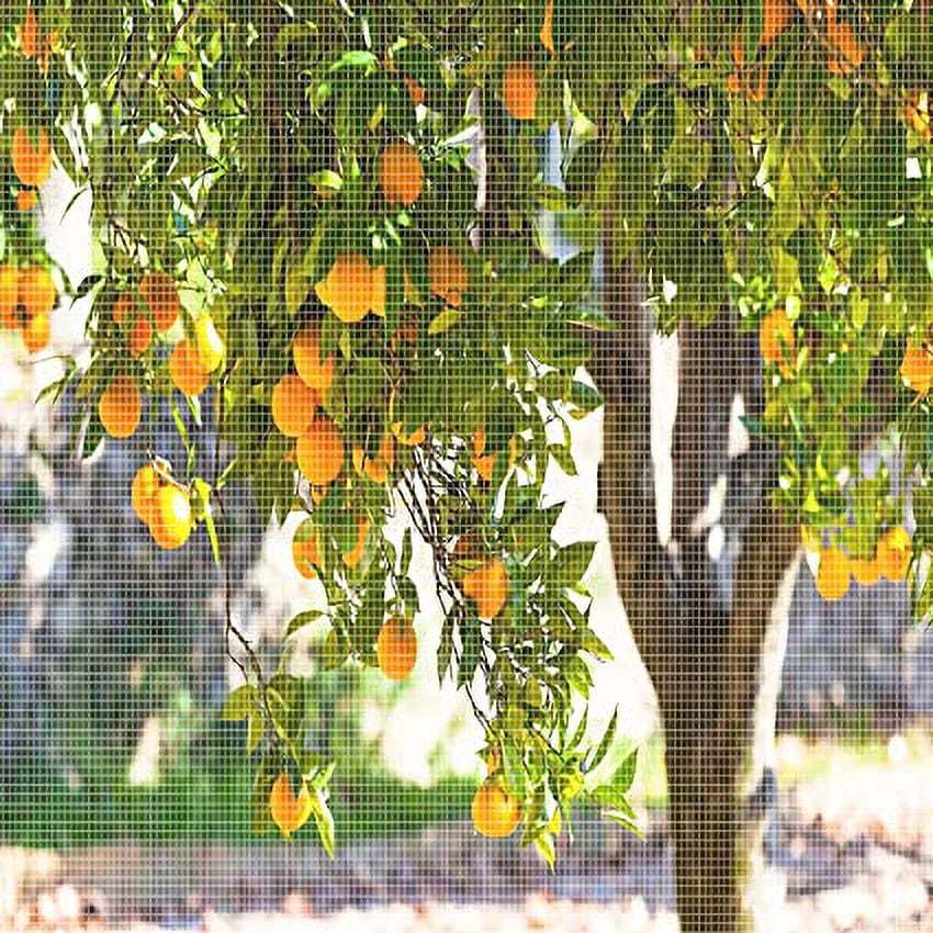 Namzi Garden Netting Screen Netting 10x20ft Plant Covers for Protect Plants Fruits Flowers Vegetables, Greenhouse Row Cover Patio Protection, White