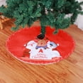 thumbnail image 4 of Christmas Tree Skirt - Cartoon Tree Collar Tree Mat Decor 35 Inch of Festive Fun for Your Christmas Xmas New Year Festive Winter Holiday Party Decorations, 4 of 6
