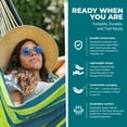 thumbnail image 6 of Bliss Hammocks 40"W Single Hammock with Rope Loops & Tree Straps, 220 lb, Mediterranean, 6 of 17