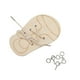 thumbnail image 4 of Montessori, zapatos con astils de madera, cordones, Material de habilidad para vida, actividades familiares meticulosas, tablero ocupado Macarena Juguetes de tablero ocupado, 4 of 8