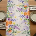 thumbnail image 5 of Table Runners 108 Inches Long Dress Scarves, Pink Orange Flowers Farmhouse Coffee/Dining/Kitchen Table Runner for Living Room, Spring Floral Rooster Farmhouse 13x108 Inch, 5 of 9