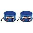 thumbnail image 1 of Farm Innovators 60W Premium Plastic Heated Pet Dog/Cat Water Bowl, 2 Pack, Blue, 1 of 10