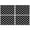 Black And White-1, variant on Black and White Wavy Checkerboard Pattern Summer Placemats Table Placemats Set Of 4-Linen Kitchen Washable Placemats Table Mats 11.8"x17.7" Non-Slip Heat Resistant