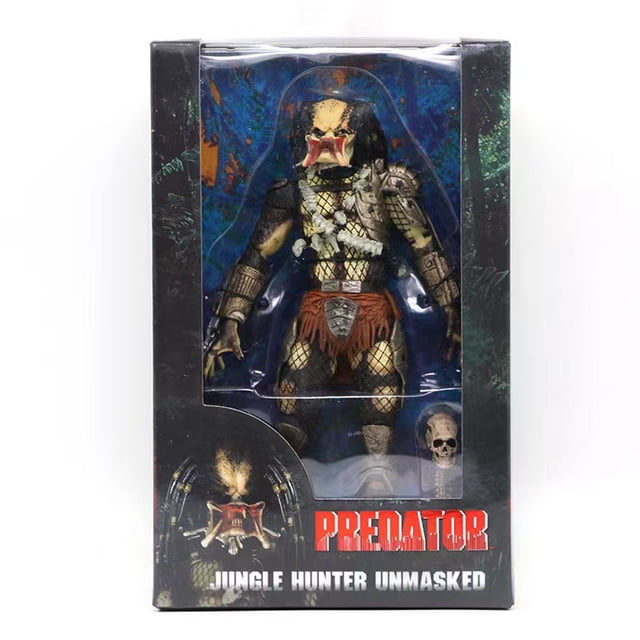 Figura de acción de Depredador Desenmascarado, modelo móvil con caja de accesorios - Edición del 30.º aniversario