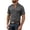 Dark Gray, variant on Kezqiaxn Mens Short Sleeve Shirts Summer Casual V-Neck Business Work Tops with Pockets Mens Shirt Plus Size Fashion