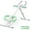 Green & White, variant on MERACH Adjustable Ab Machine Abdominal Trainers for Full Body Workout, Foldable with Knee Protection