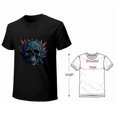 thumbnail image 4 of Skull T-shirt Skull Unisex T-shirt Unisex tees Casual Cotton Colorful Printing, 4 of 5
