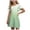 style-02 Green, variant on JUMEYU Girls Sun Dress Girls Summer Strap Dresses Flowy Tiered Ruched Smocked Back Casual Beach Sundress Size 13-14 (Pink,13-14 Years)