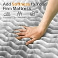 thumbnail image 4 of Mattress Topper Memory Foam Mattress Topper Pressure Relieve Soft Mattress Pad,   Twin Size Blue, 4 of 14