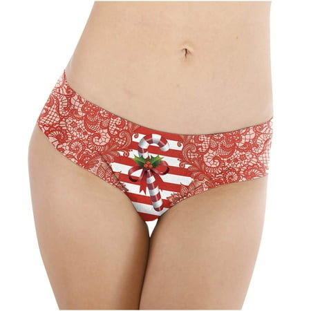 Bigersell Thong Underwear Women Clearance Lace Panties G-Strings Panty Style P-720 Nylon Brief Panties Seamless Thong Briefs Mid Waist Women s Bikini Panties Wine M