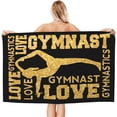 thumbnail image 2 of Love Gymnastics Gymnast Microfiber Beach Towels Oversized Soft Beach Blanket Absorbent Quick Dry Bath Towels Pool Towels Travel Beach Towels for Kids Adults, 2 of 16