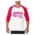 thumbnail image 1 of MmF - Mens Raglan Sleeve Baseball T-Shirts, up to Size 3XL - Cheerleader Bow 2 Toe, 1 of 4