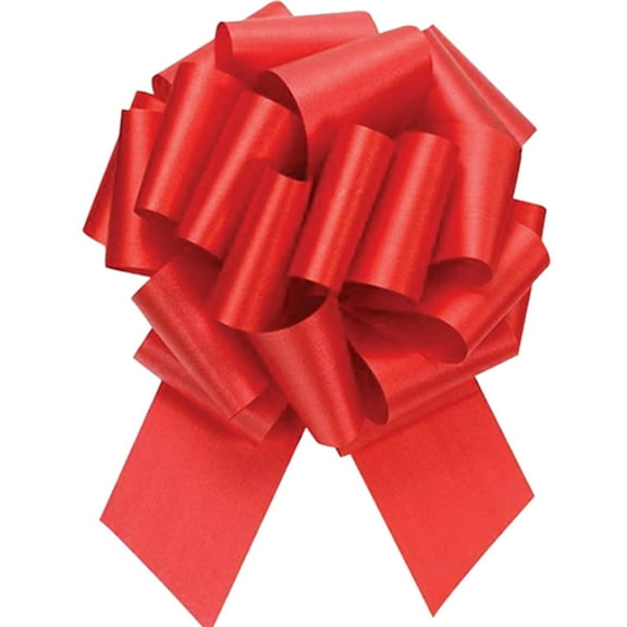 LoonBalloon #5 Perfect Gift Bow 4 inches‚ Hot Red (10-Pack)