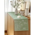 thumbnail image 5 of Table Runner 48 Inches Long for Kitchen Dining, Sage Green Wildflowers Dresser Scarf Farmhouse, Dining Table Decorations for Wedding/Parties, Modern Floral Butterfly Plant 13 x 48 In, 5 of 8