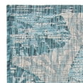 thumbnail image 2 of SAFAVIEH Courtyard Alene Floral Indoor/Outdoor Runner, 2'3" x 8', Grey/Aqua, 2 of 4