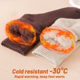 thumbnail image 3 of 4 Pairs Thick Thermal Heated Socks for Women Extreme Cold Weather Winter Warm Socks Soft Cozy  Crew Socks with Gifts Box, 3 of 7