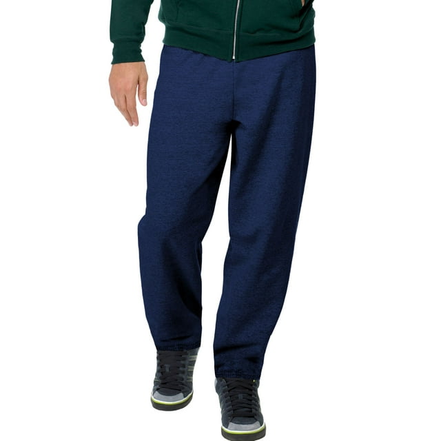 Hanes ComfortBlend EcoSmart Men`s Sweatpants - Best-Seller, M, Navy