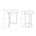 thumbnail image 5 of Powell Darden Round Nesting Tables, Set of 2, 31" Tall, Black/Brown, 5 of 10