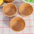 thumbnail image 2 of COOPHYA 100pcs Simple and Solid Color Muffin Cup Brown Disposable Baking Cup for Home Bakers, 2 of 8