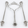 thumbnail image 3 of 3 Tier Cake Stand Fitttings Kits Fruit Cake Plate Handle Fitting Cupcake Hardware Rod Stand Holder Cake Tier Stacking Kit Silver 1Set, 3 of 5