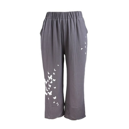 

Women s Capri Pants For Summer Beach Casual Harem Comfy Palazzo Pajama Yoga Workout Fitness Print Cropped Trouser