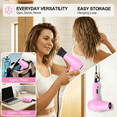 thumbnail image 4 of Lura Travel Portable Hair Dryer,Dual Voltage Mini Folding Handle Hair Blow Dryer Lightweight with 1 Concentrator,Pink, 4 of 8