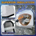 thumbnail image 4 of Outdoor Foam Faucet Cover, Winter Freeze Protection,Reusable Outdoor Hose Cover 2 Pack By PULMCheerger, 4 of 7