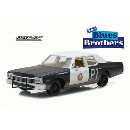 - 1974 Dodge Monaco Bluesmobile, The Blues Brothers - Greenlight 84011 - 1/24 Scale Diecast Model Toy Car