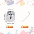 thumbnail image 2 of Uxcell Guitar Knobs Metal, Volume Tone Control Dome Knobs Potentiometer Knobs with Wrench for Electric Guitar Bass Silver, 2 of 6