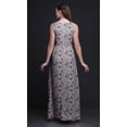 thumbnail image 4 of Bimba Butterfly Women Round Neck Printed Evening PartyÂ&nbsp;DressÂ&nbsp;Sleeveless Gown-Medium, 4 of 5