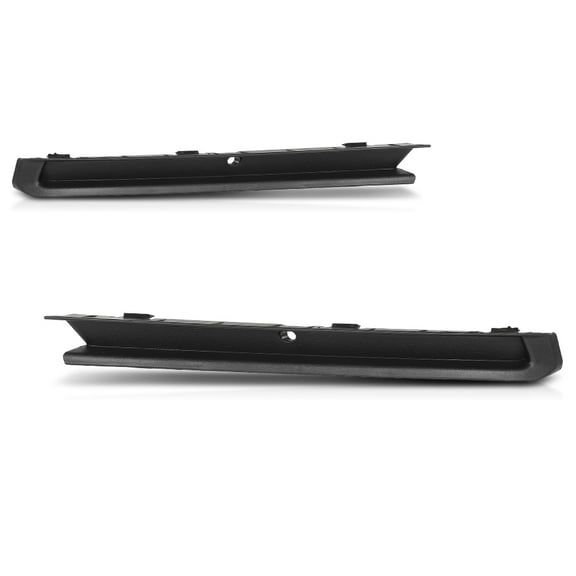 Front Bumper Trim w/ Fog Light Hole Left and Right Side Black Fit For Volkswagen Jetta 2015-2018