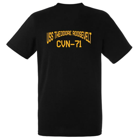 USS Theodore Roosevelt CVN-71 Aircraft Carrier Supercarrier Standard Size Short Sleeve Tee Shirt
