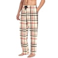 thumbnail image 2 of FORMRS Mens Pajama Pants with Pockets Cotton Sleepwear Lounge Bottoms Sizes S-2XL, Black Tartan, 2 of 7