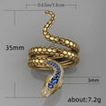 thumbnail image 2 of MasteelfCA Bague en Forme de Serpent, Bague Créative Mode Unisexe, 2 of 7