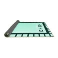 thumbnail image 2 of Ahgly Company Indoor Square Abstract Turquoise Blue Contemporary Area Rugs, 7' Square, 2 of 4