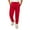 Red, variant on Men's Lightweight Fleece Elastic Bottom Sweatpants