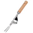 thumbnail image 3 of 2X Wood Handle Stainless Steel Garden Weeder Hand Weeding Removal Cutter Puller Tools Multifunction Weeder, 3 of 7