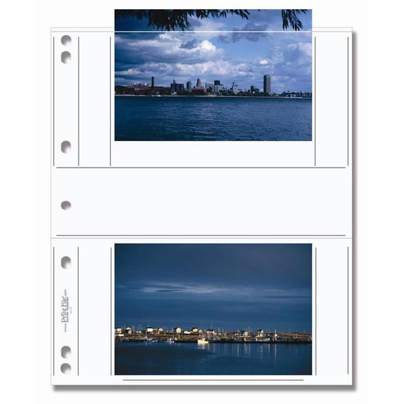 Print File 46-4P 8 mil Polypropylene Photo Album Page for 4 Prints, 4x6", 25 Pieces