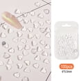 thumbnail image 2 of Paquete de 3 adornos de corazón transparentes para decoración de uñas, diamantes de imitación de corazones de amor 3D, resina de gelatina plana, joyas de cristal, diamantes para suministros, 2 of 7